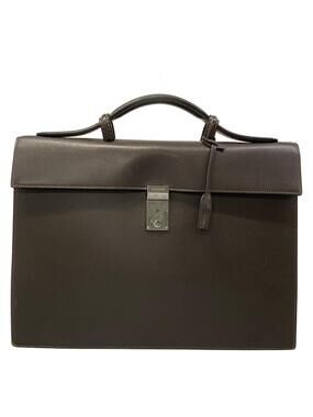 Delvaux Dark Brown Leather Business Bag #339844D81B